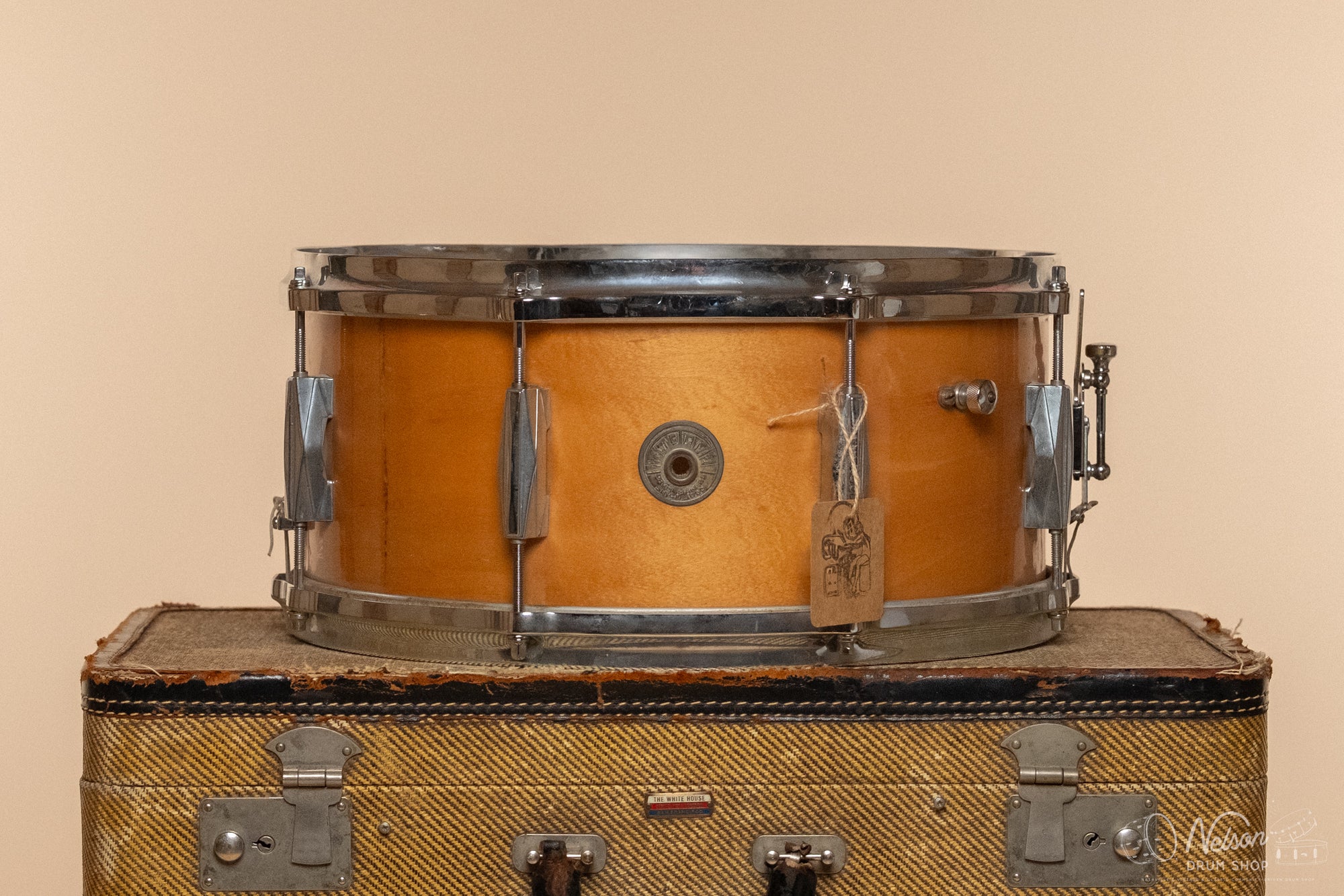 1940s Gretsch 3 ply 'Renown' Rocket Lug refinished in Maple Gloss - 6.5x14