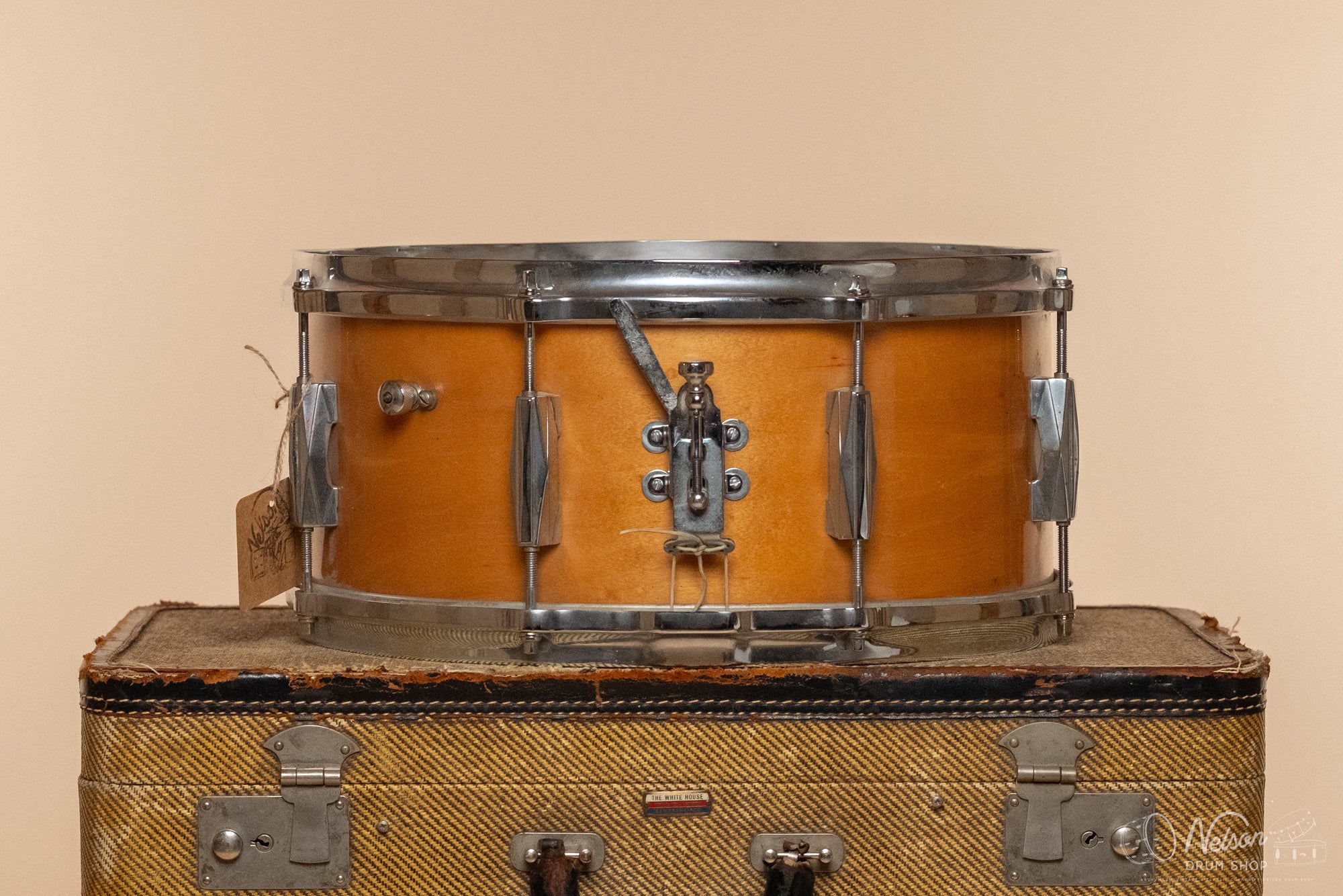 1940s Gretsch 3 ply 'Renown' Rocket Lug refinished in Maple Gloss - 6.5x14