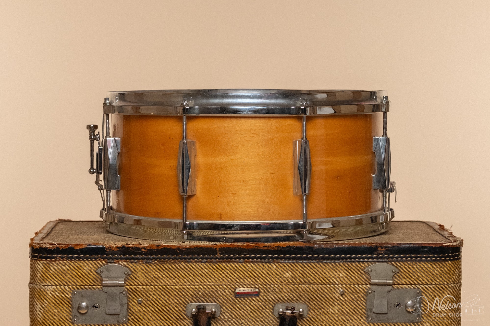 1940s Gretsch 3 ply 'Renown' Rocket Lug refinished in Maple Gloss - 6.5x14