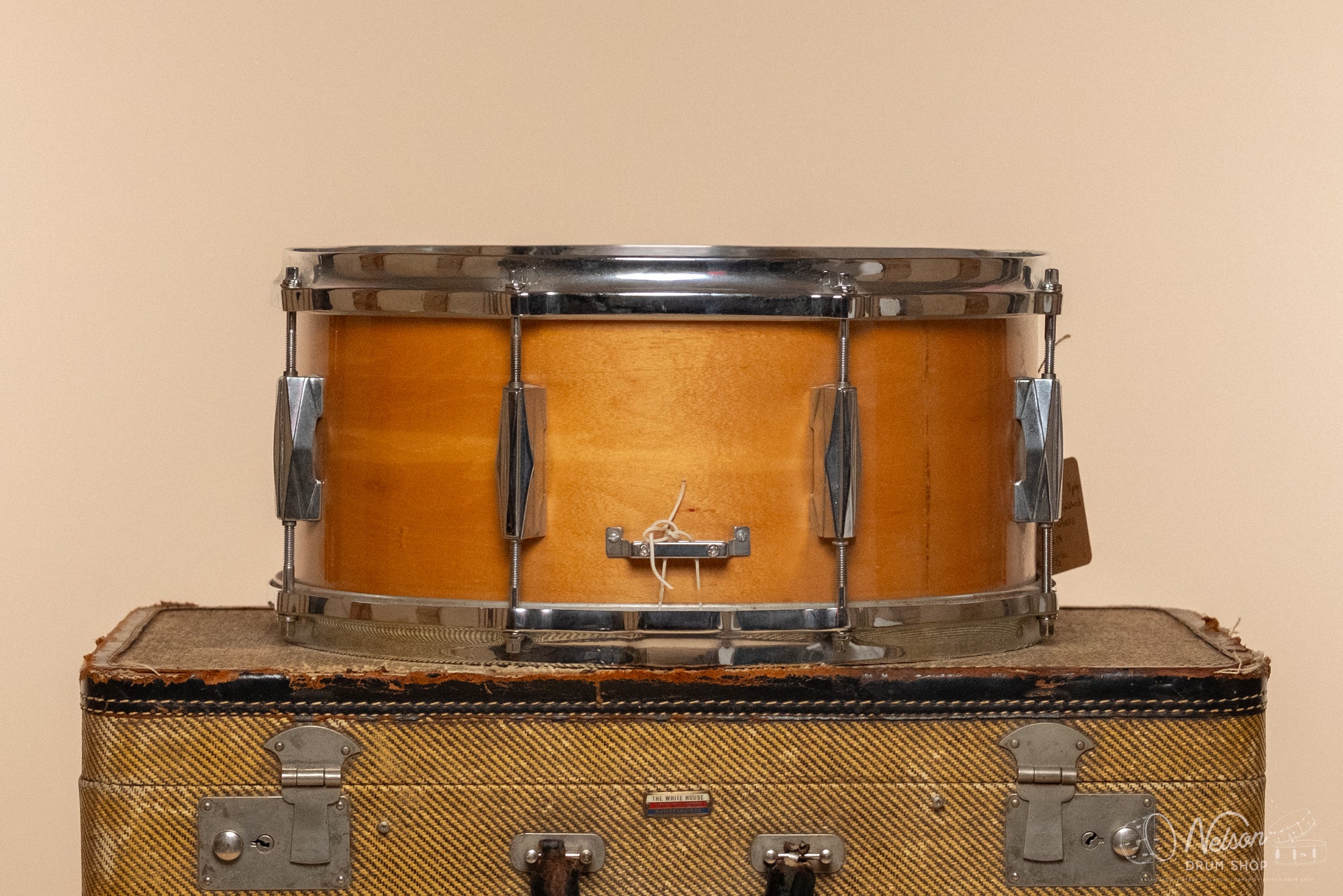 1940s Gretsch 3 ply 'Renown' Rocket Lug refinished in Maple Gloss - 6.5x14