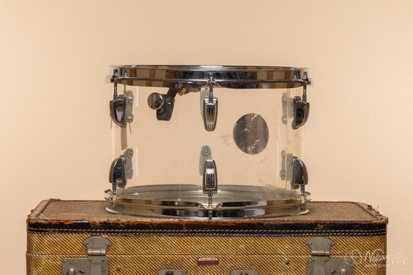 1970s Ludwig Vistalite Tom in Clear - 8x12