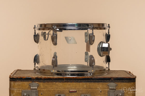 1970s Ludwig Vistalite Tom in Clear - 8x12