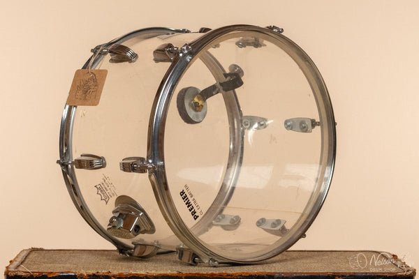 1970s Ludwig Vistalite Tom in Clear - 8x12