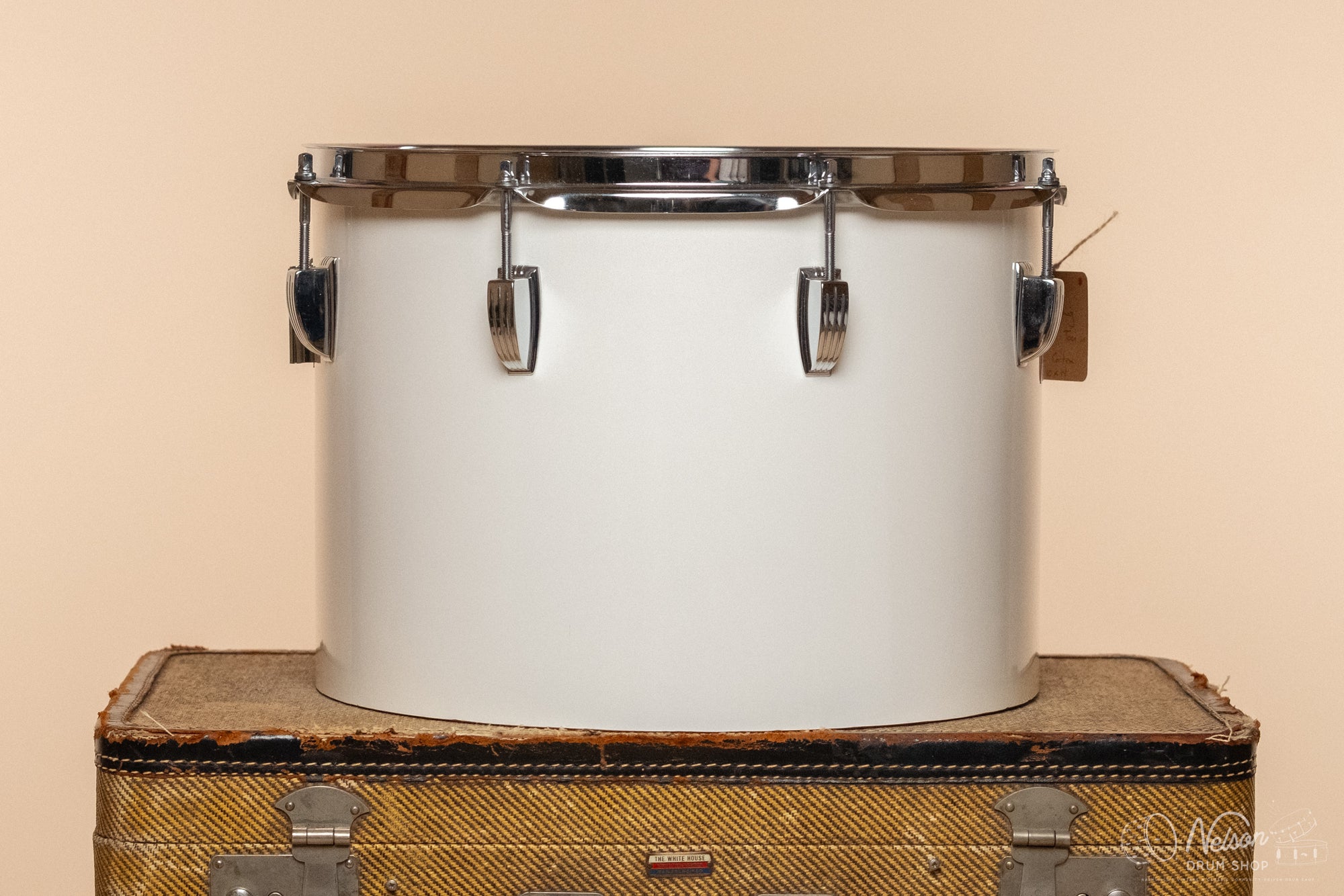 1970s Ludwig Concert Tom in White Cortex - 10x14