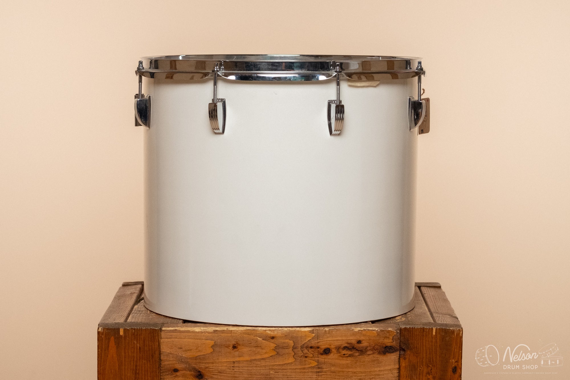 1970s Ludwig Concert Tom in White Cortex - 14 x 16