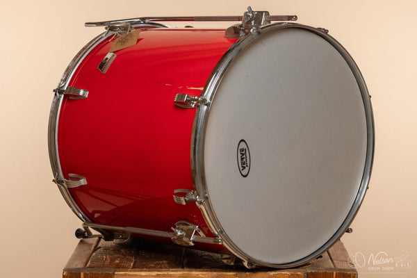 1980s Ludwig Rockers Floor Tom in Red - 16x16