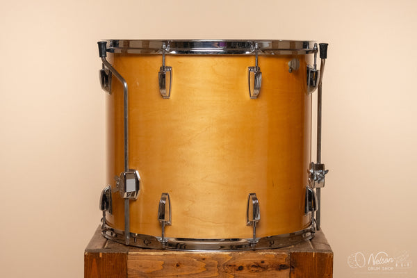1970s Ludwig 3 ply Floor Tom in Maple Thermogloss - 16x18