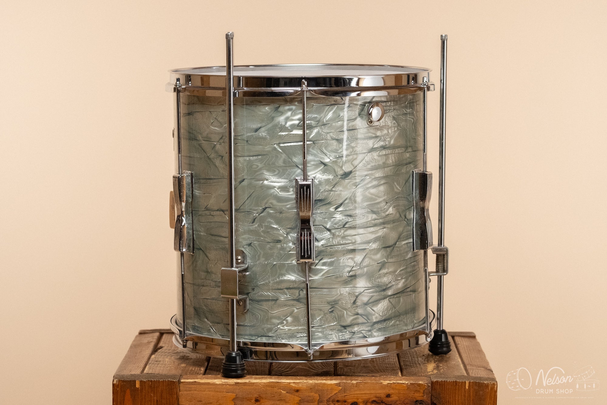 1970s Ludwig 'Clubdate' Floor Tom in Sky Blue Pearl - 14x14