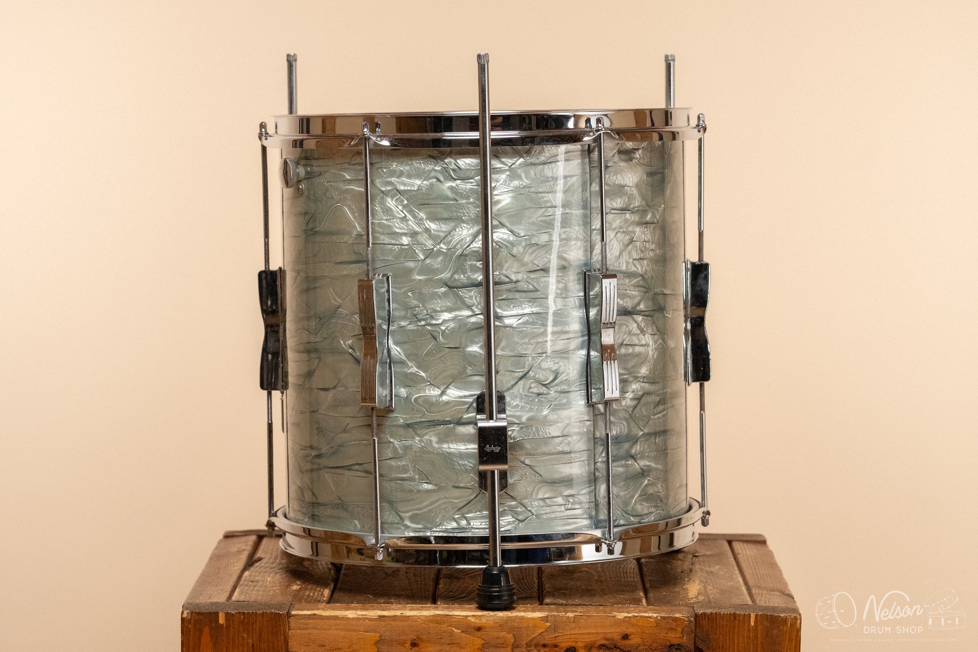 1970s Ludwig 'Clubdate' Floor Tom in Sky Blue Pearl - 14x14