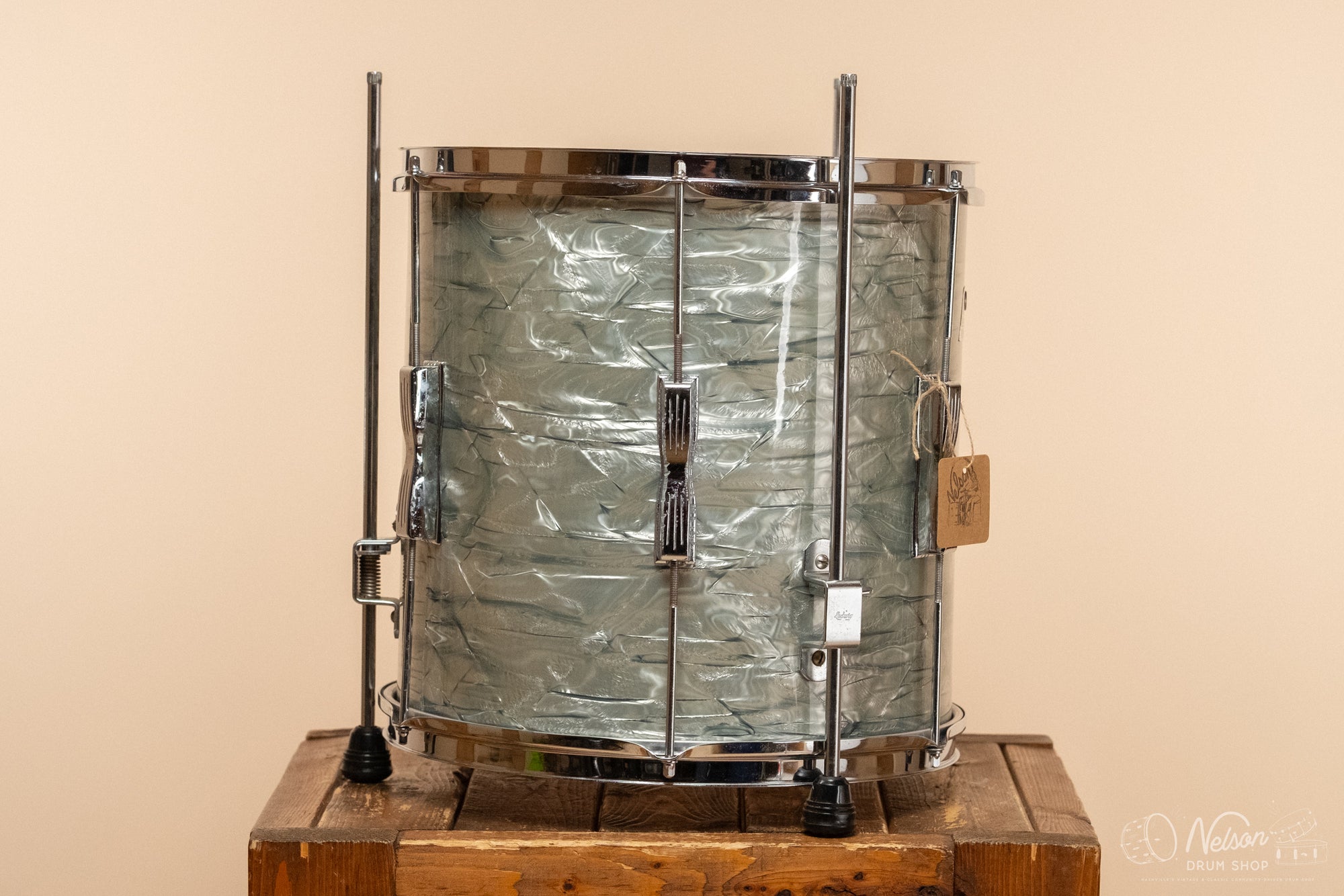 1970s Ludwig 'Clubdate' Floor Tom in Sky Blue Pearl - 14x14