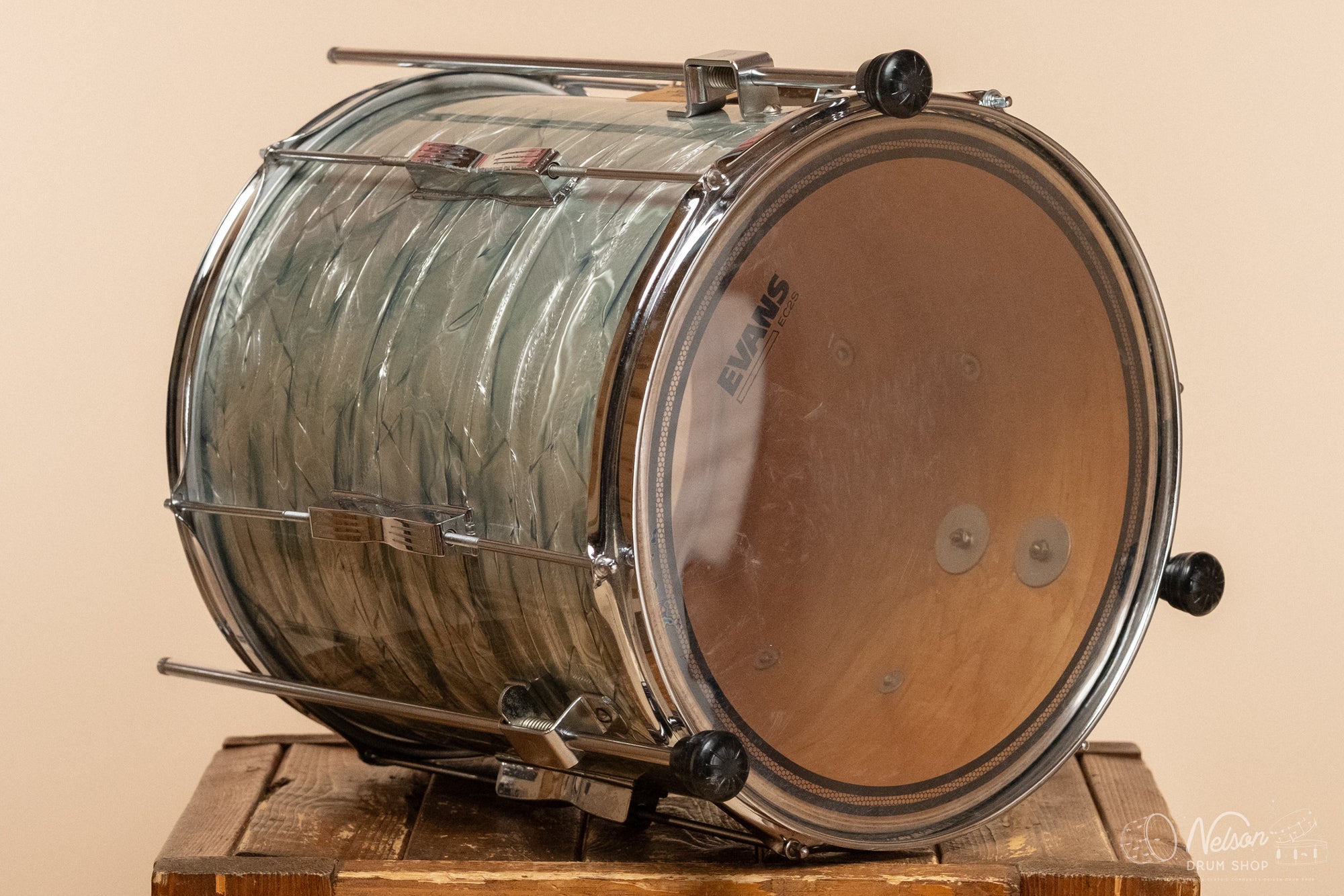 1970s Ludwig 'Clubdate' Floor Tom in Sky Blue Pearl - 14x14