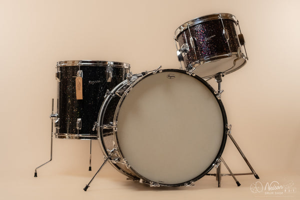 1960s Rogers 'Tower' Cleveland Era in Mardi Gras Pearl - 14x22, 9x13, 16x16