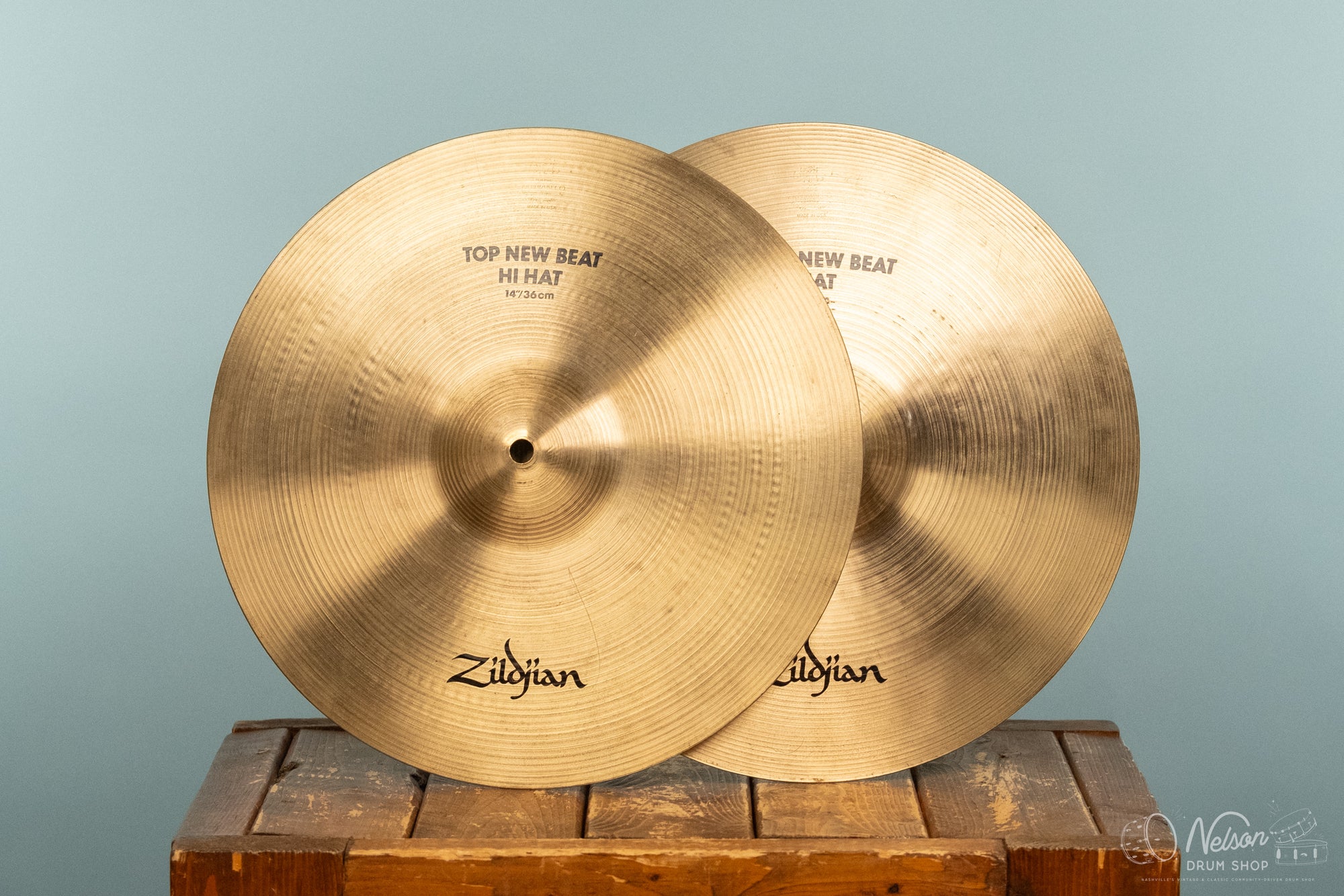 Used Zildjian "New Beat" Hi Hats - 14"