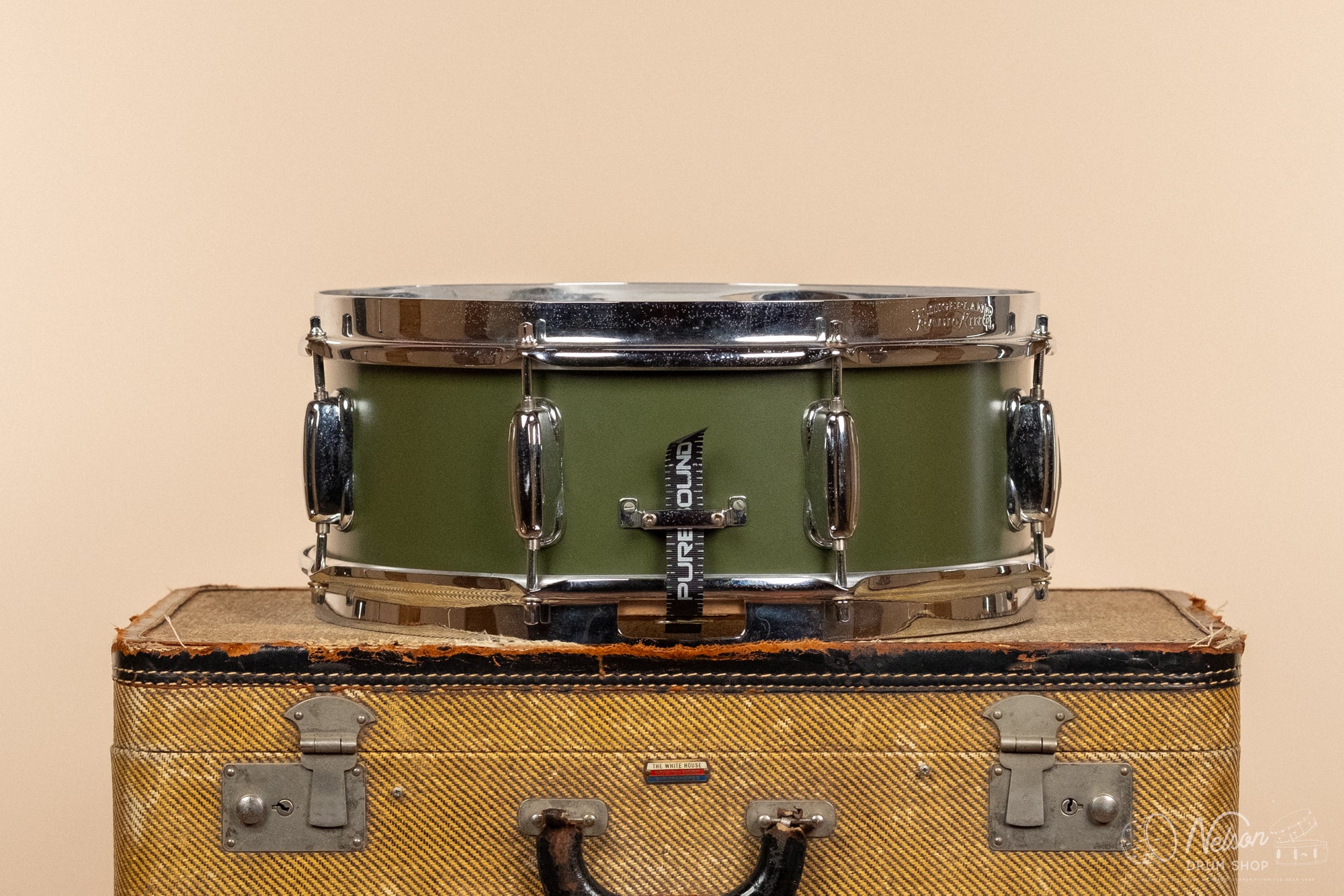 1990s Slingerland Nashville Era Radio King in Forest Green - 5.5x14
