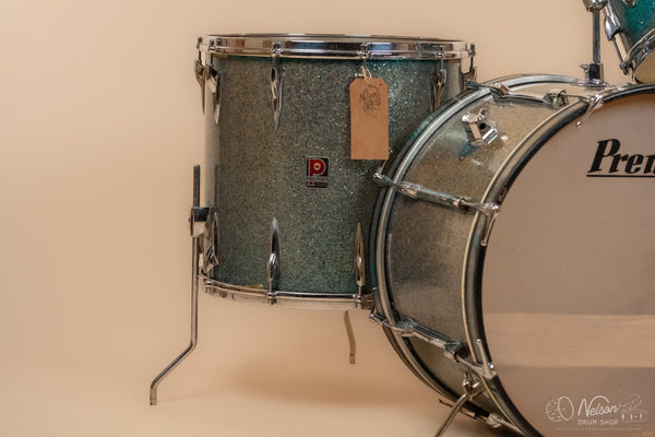 1960s Premier Pre-International Kit in Aqua Sparkle - 14x20, 8x12, 16x16