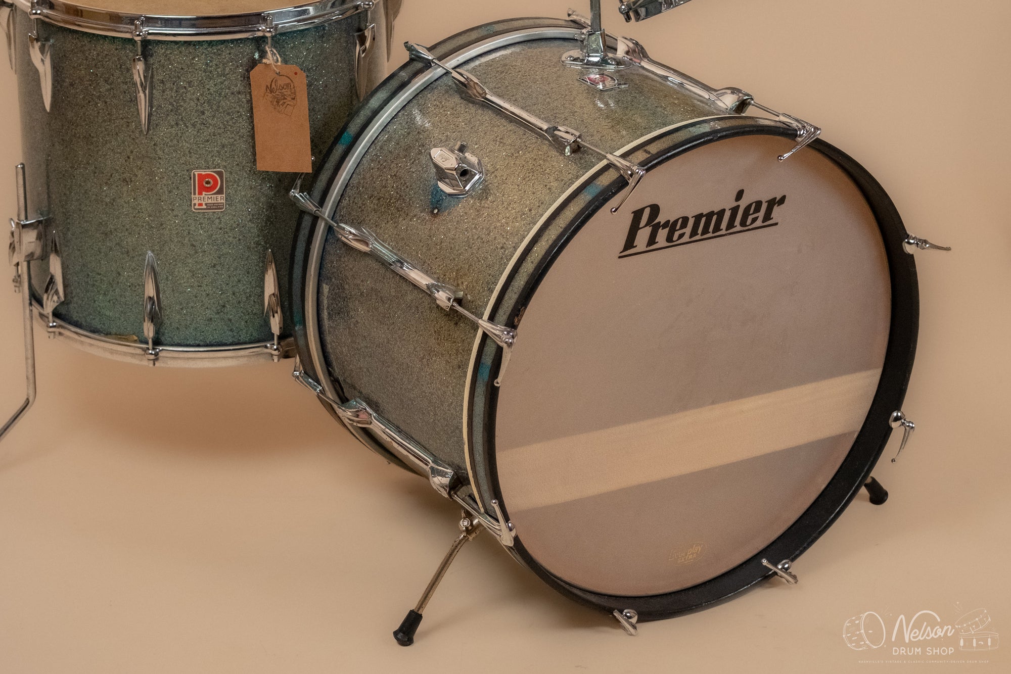 1960s Premier Pre-International Kit in Aqua Sparkle - 14x20, 8x12, 16x16