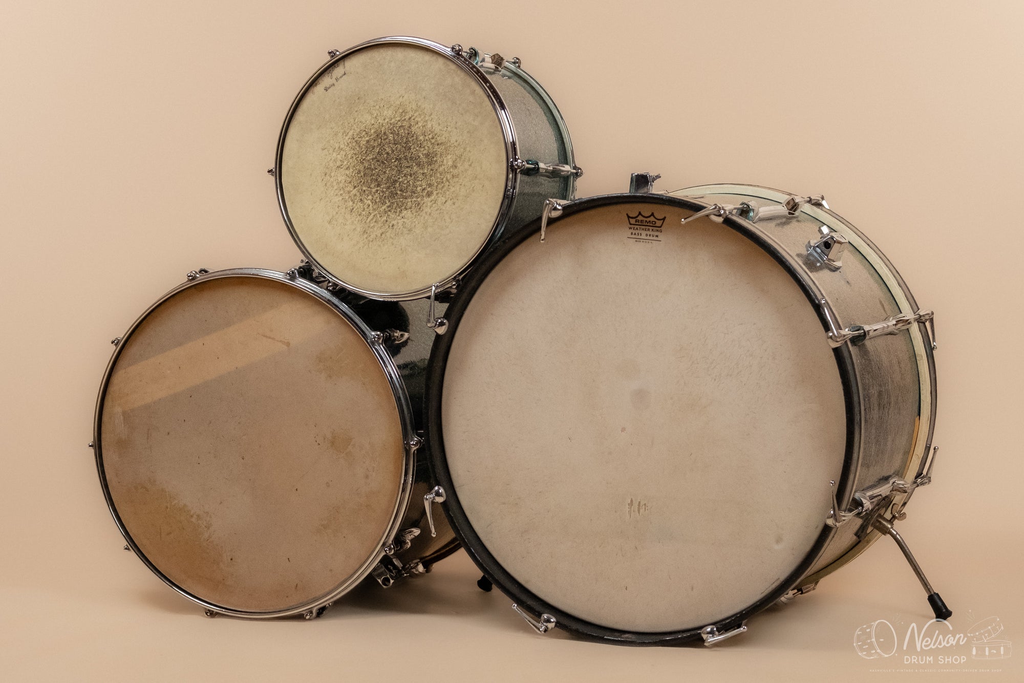 1960s Premier Pre-International Kit in Aqua Sparkle - 14x20, 8x12, 16x16