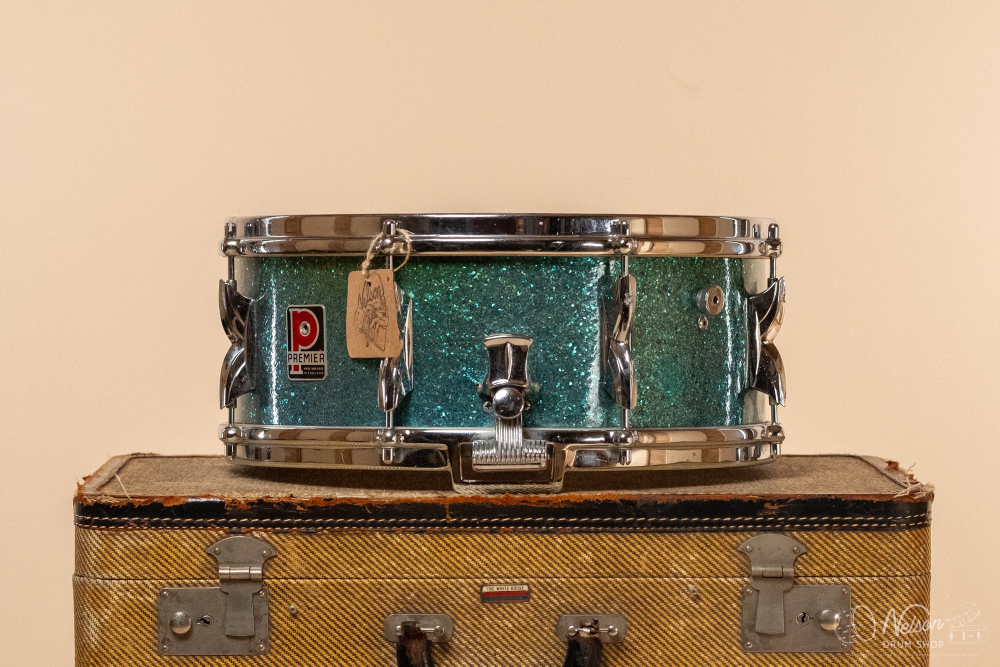 1960s Premier Royal Ace in Aqua Sparkle - 5x14