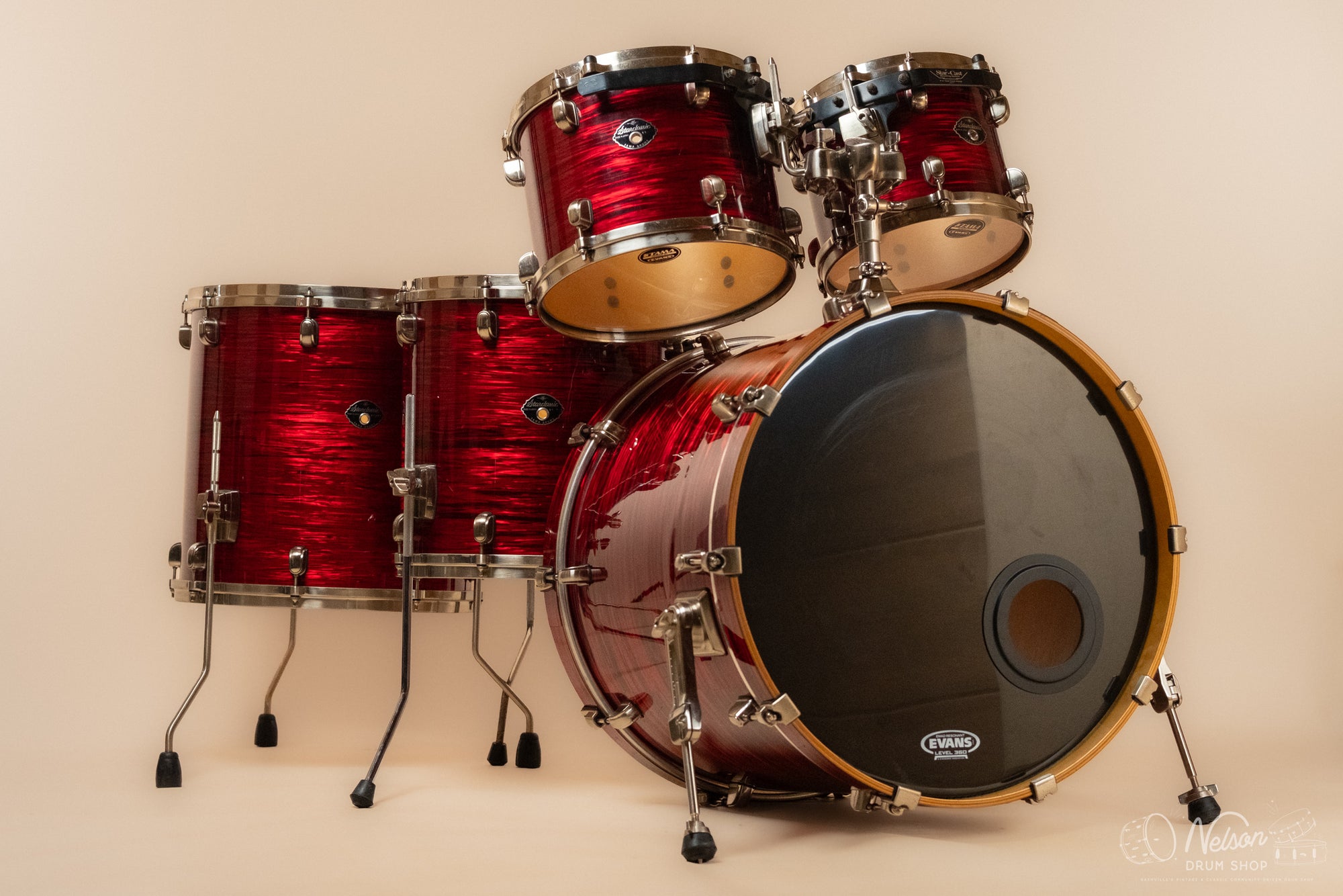 Used Tama Starclassic Maple EFX in Red Silk - 18x22, 16x16, 14x14, 9x12, 8x10