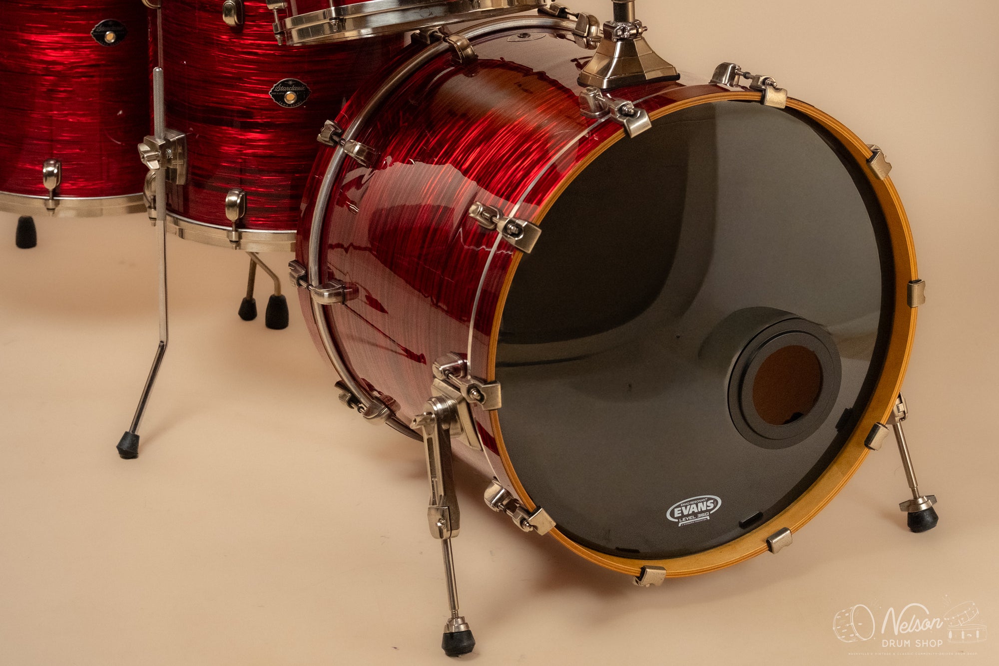 Used Tama Starclassic Maple EFX in Red Silk - 18x22, 16x16, 14x14, 9x12, 8x10