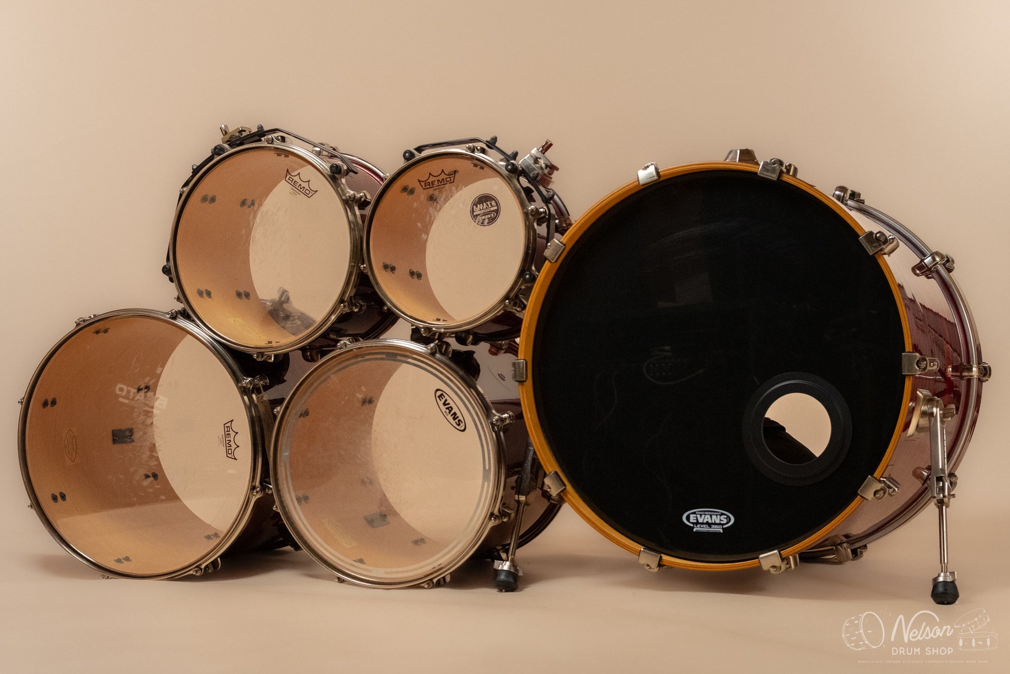 Used Tama Starclassic Maple EFX in Red Silk - 18x22, 16x16, 14x14, 9x12, 8x10