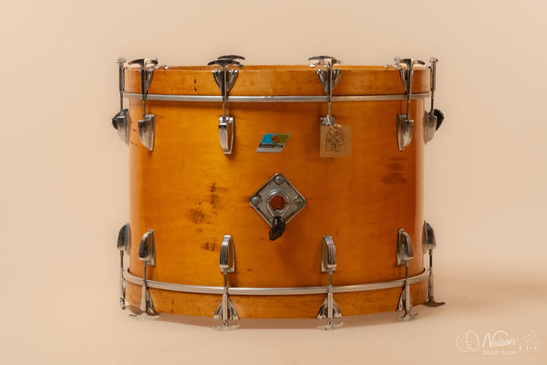1971 Ludwig 3 ply Bass Drum in Maple Thermogloss - 14x22