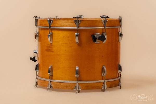 1971 Ludwig 3 ply Bass Drum in Maple Thermogloss - 14x22