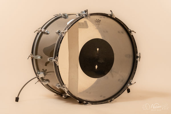 1970s Ludwig Vistalite Bass Drum in Smoke - 14x22