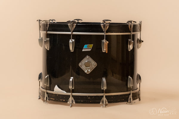 1970s Ludwig Vistalite Bass Drum in Smoke - 14x22