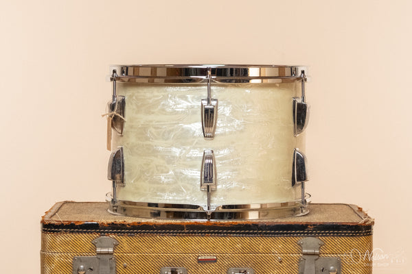 1960s Ludwig Tom in White Marine Pearl - 9x13