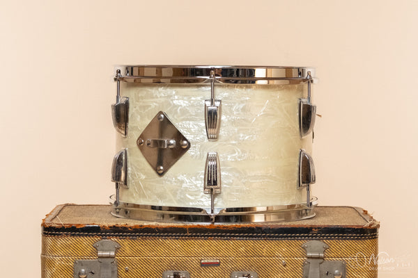1960s Ludwig Tom in White Marine Pearl - 9x13