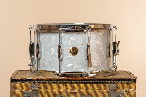 Gretsch 'Broadkaster' in White Marine Pearl - 8x14