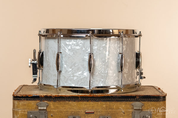 Gretsch 'Broadkaster' in White Marine Pearl - 8x14