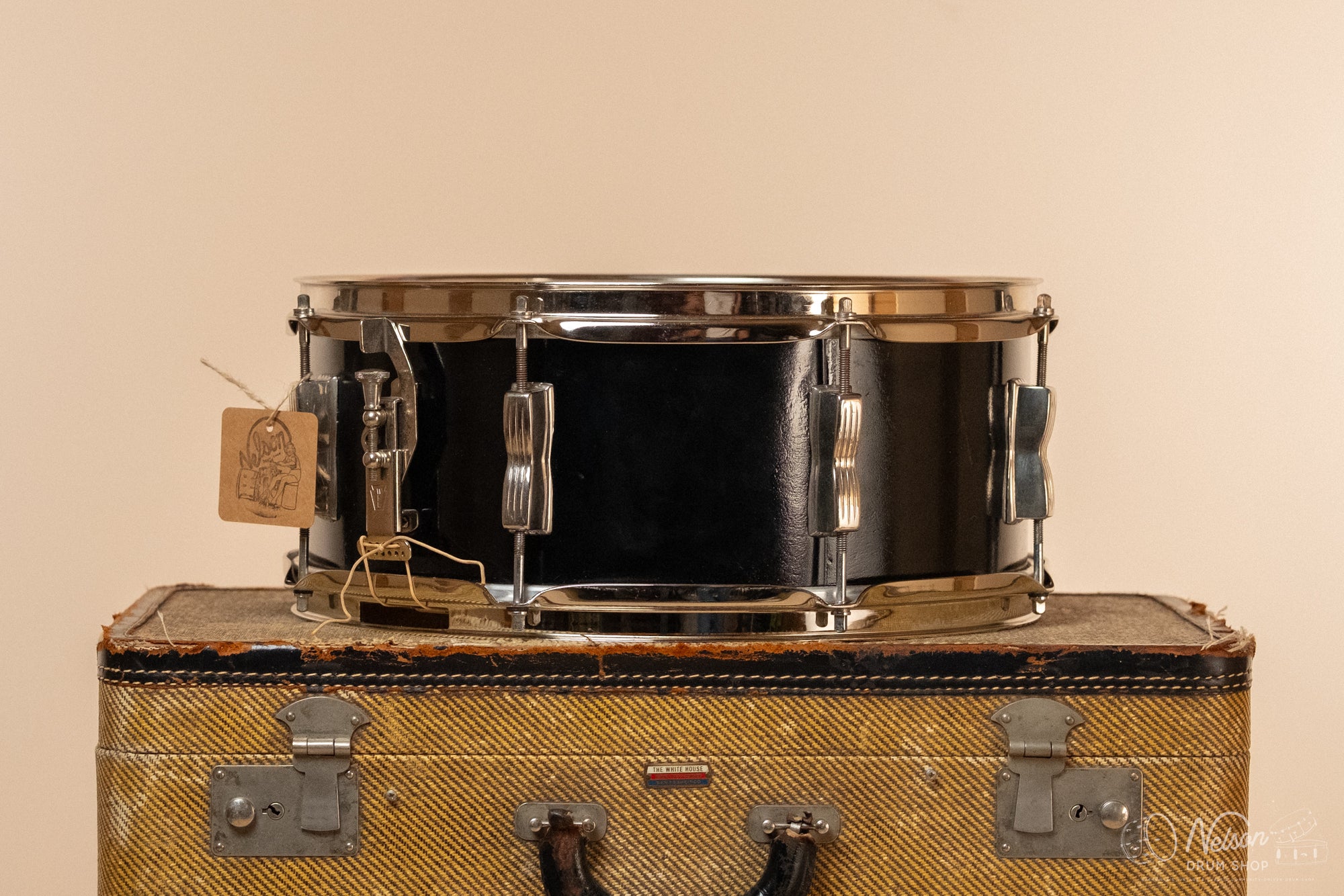 1950s WFL 'Swingster' Refinished in Black Lacquer - 5.5x14"