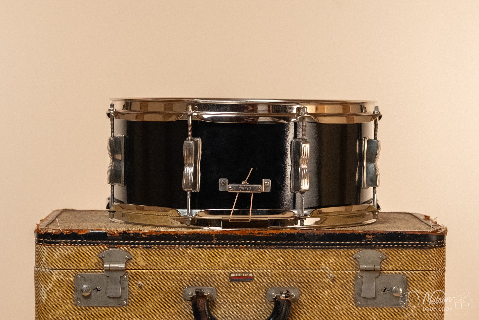 1950s WFL 'Swingster' Refinished in Black Lacquer - 5.5x14"