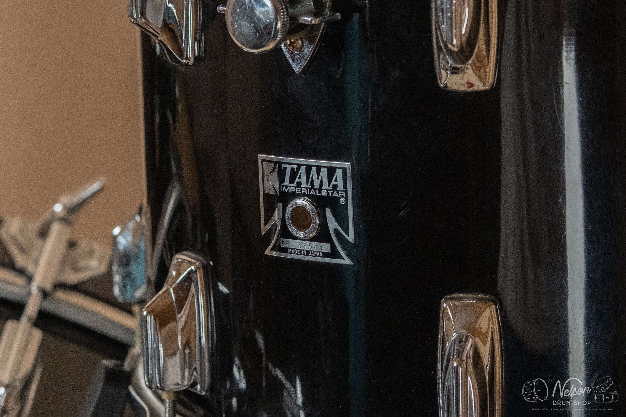 1980s Tama Imperialstar in Black Gloss -14x26, 10x14, 16x16