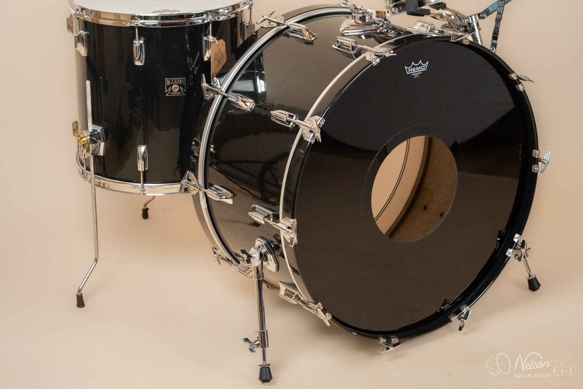 1980s Tama Imperialstar in Black Gloss -14x26, 10x14, 16x16