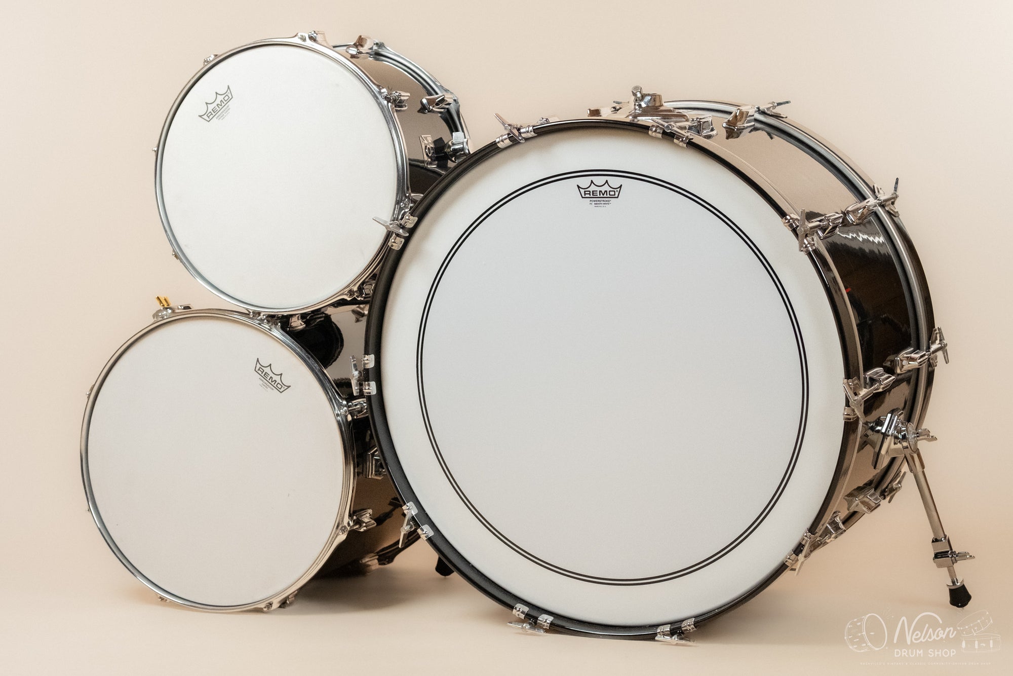 1980s Tama Imperialstar in Black Gloss -14x26, 10x14, 16x16