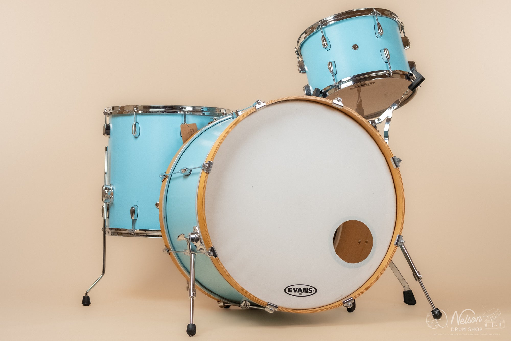 Used Custom Keller Maple in Baby Blue - 14x24, 16x16, 9x13
