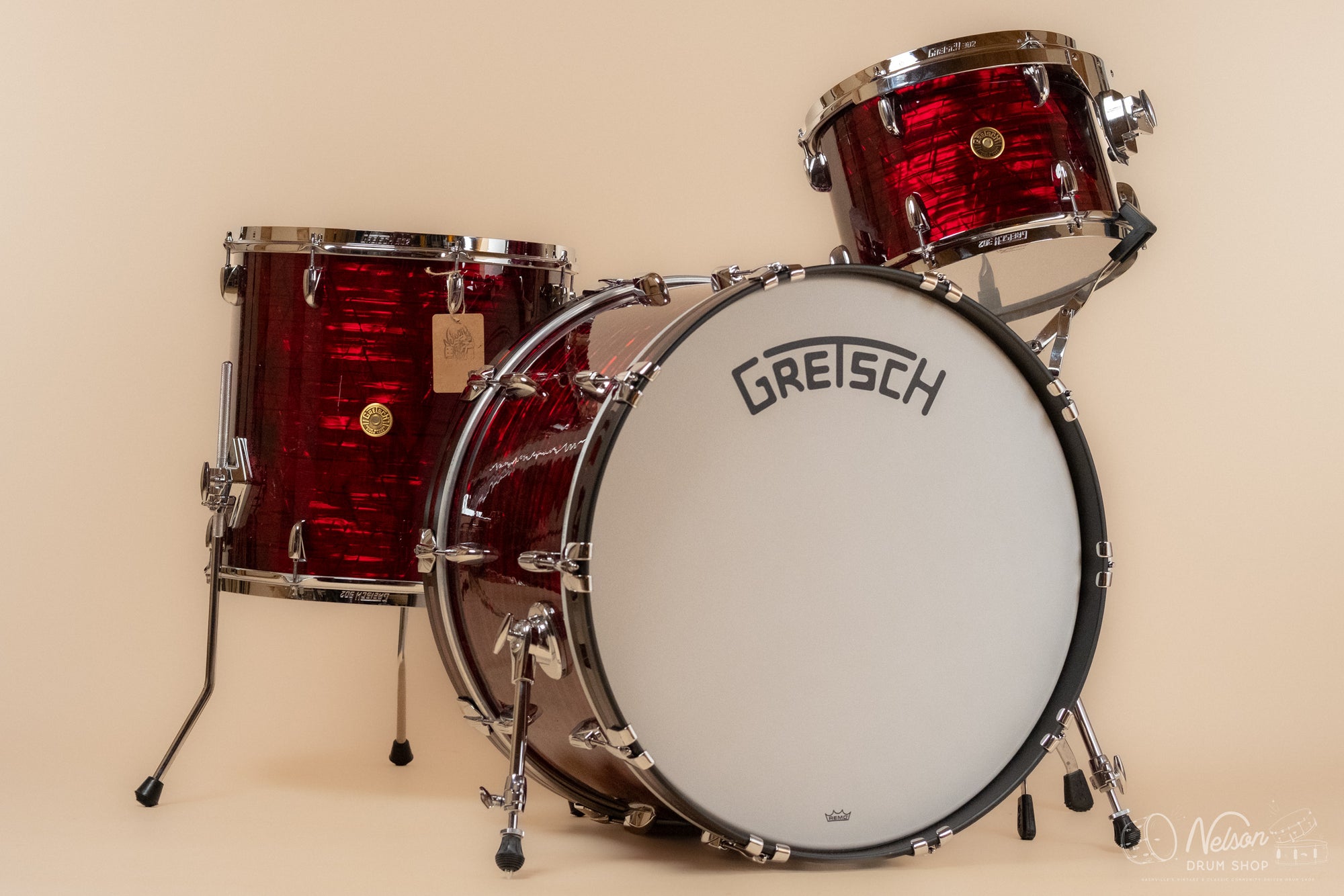 Gretsch USA 'Broadkaster' in Ruby Red Pearl - 14x24, 9x13, 16x16