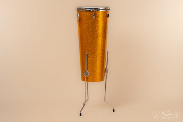 1970s Ludwig Conga w/ legs in Gold Sparkle - 12"