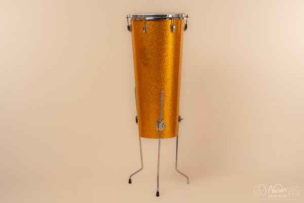 1970s Ludwig Conga w/ legs in Gold Sparkle - 12"