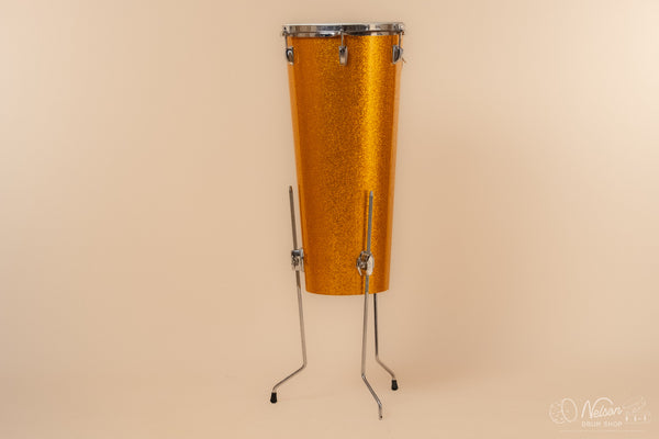 1970s Ludwig Conga w/ legs in Gold Sparkle - 12"