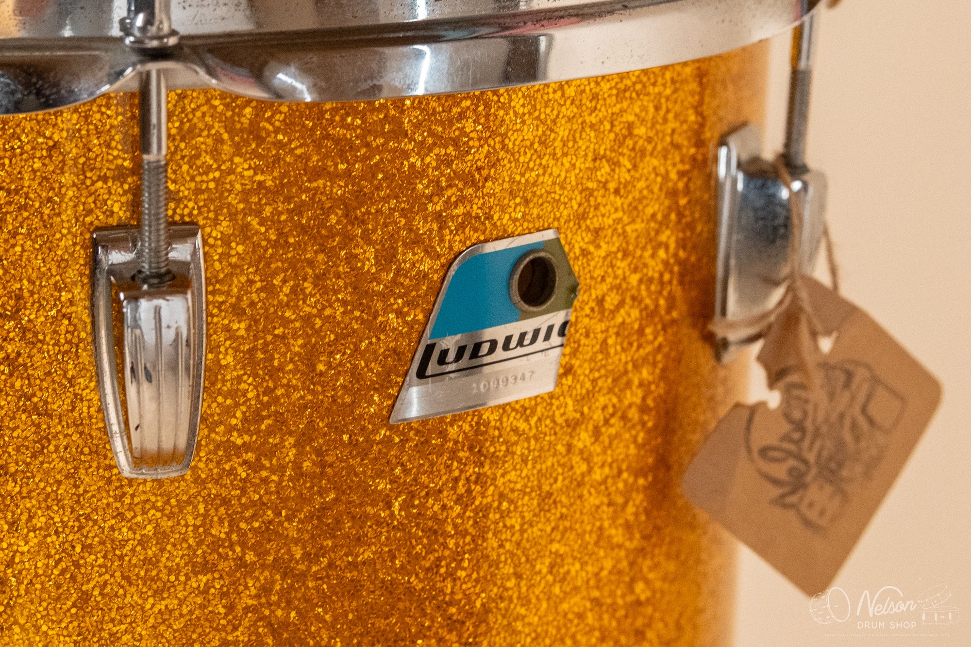 1970s Ludwig Conga w/ legs in Gold Sparkle - 12"