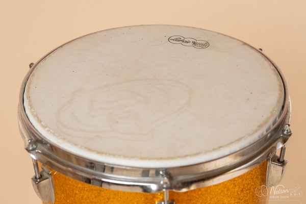 1970s Ludwig Conga w/ legs in Gold Sparkle - 12"