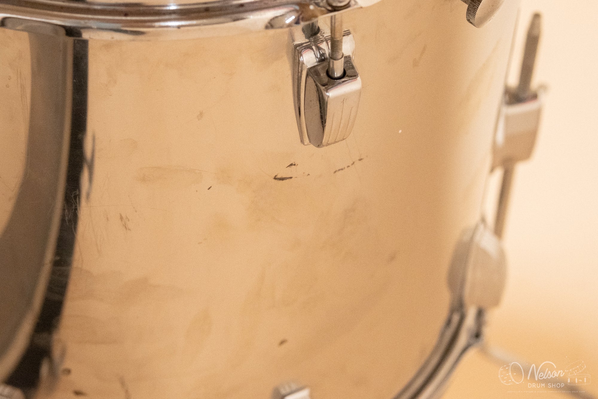 1970s Ludwig 'Big Beat' in Stainless Steel - 14x22, 16x16, 9x13, 8x12