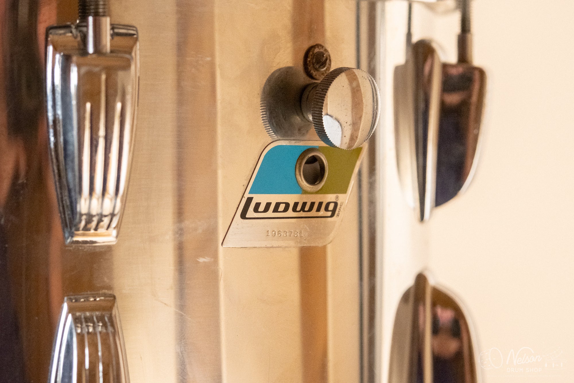 1970s Ludwig 'Big Beat' in Stainless Steel - 14x22, 16x16, 9x13, 8x12