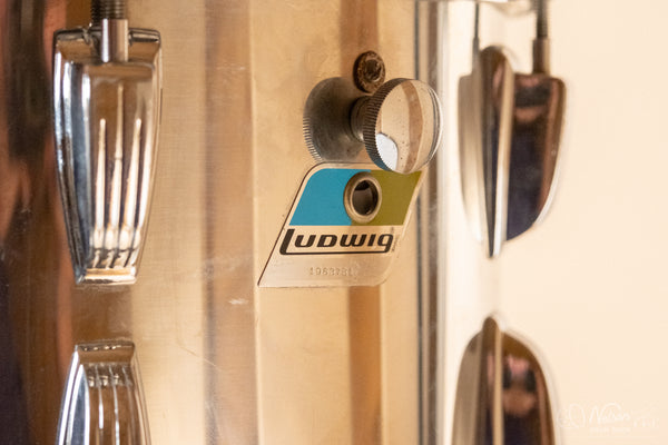 1970s Ludwig 'Big Beat' in Stainless Steel - 14x22, 16x16, 9x13, 8x12