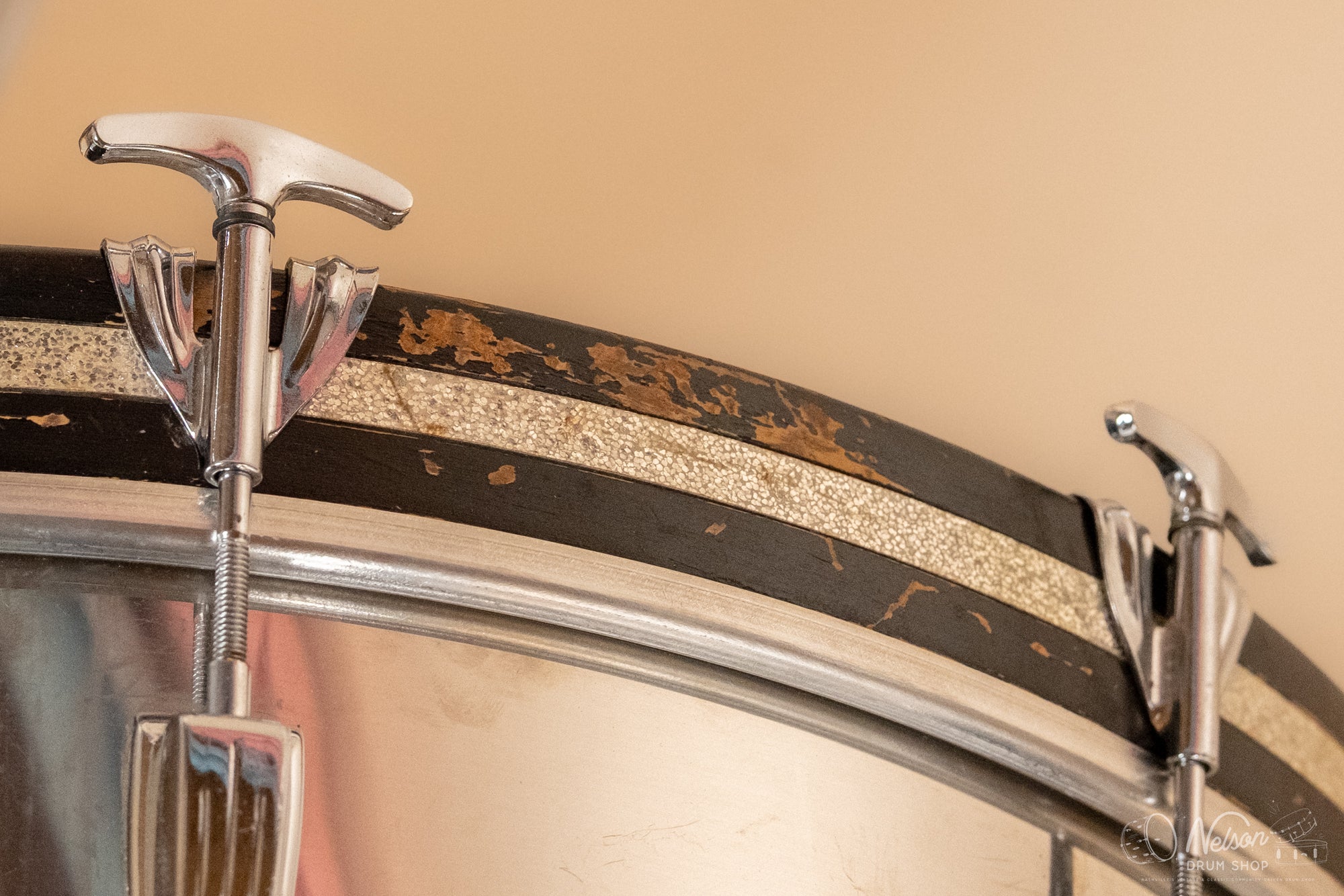 1970s Ludwig 'Big Beat' in Stainless Steel - 14x22, 16x16, 9x13, 8x12