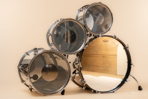 1970s Ludwig 'Big Beat' in Stainless Steel - 14x22, 16x16, 9x13, 8x12
